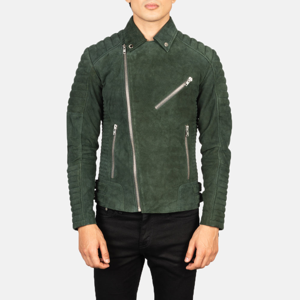 Armand Suede Leather Biker Jacket