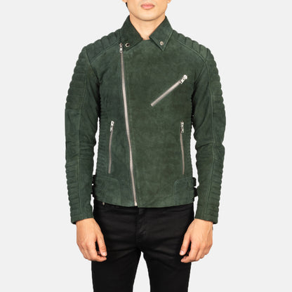 Armand Suede Leather Biker Jacket