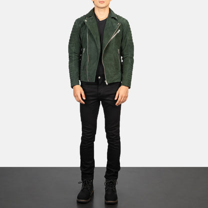 Armand Suede Leather Biker Jacket