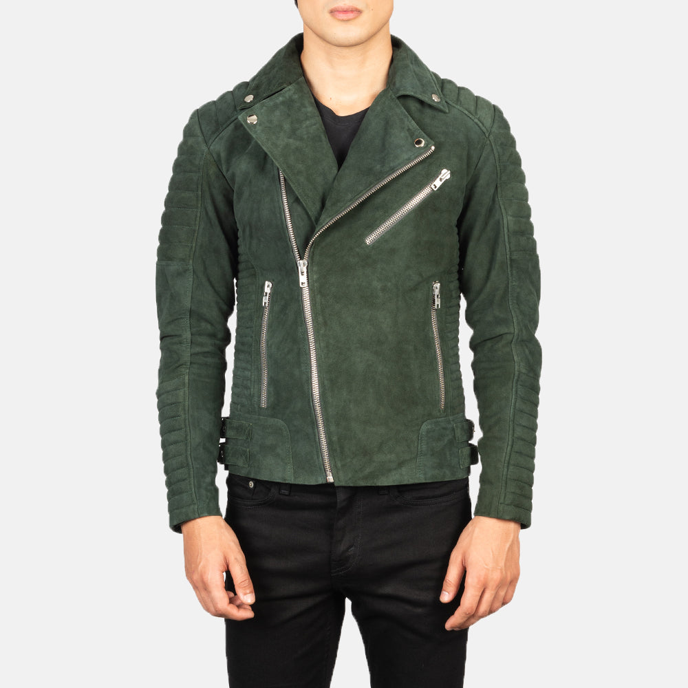 Armand Suede Leather Biker Jacket
