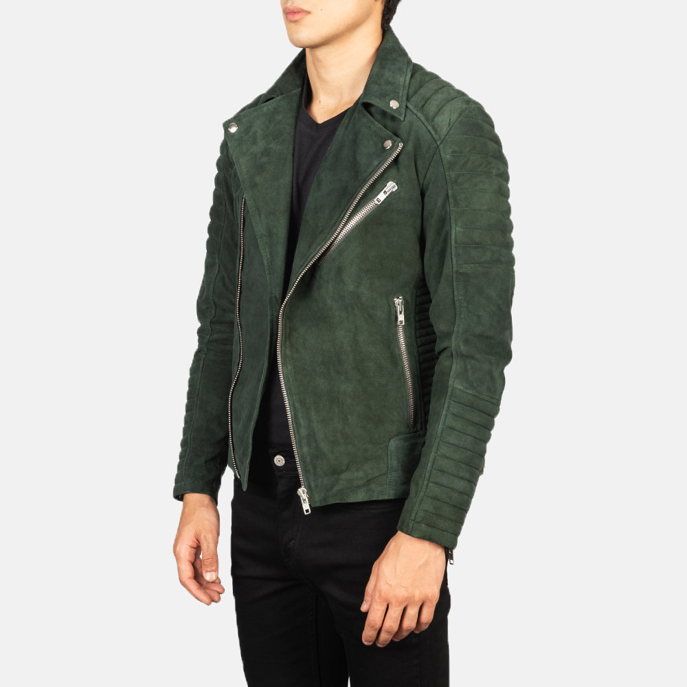 Armand Suede Leather Biker Jacket