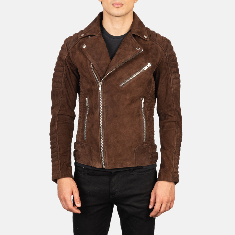 Armand Suede Leather Biker Jacket