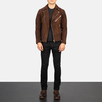 Armand Suede Leather Biker Jacket