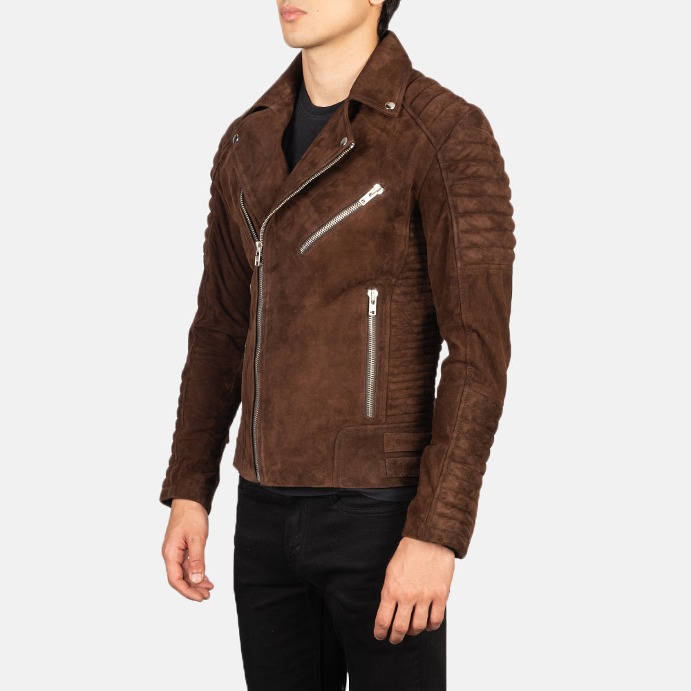Armand Suede Leather Biker Jacket