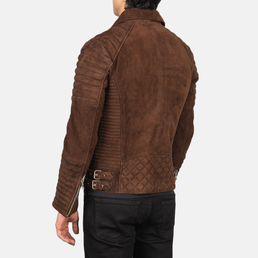 Armand Suede Leather Biker Jacket