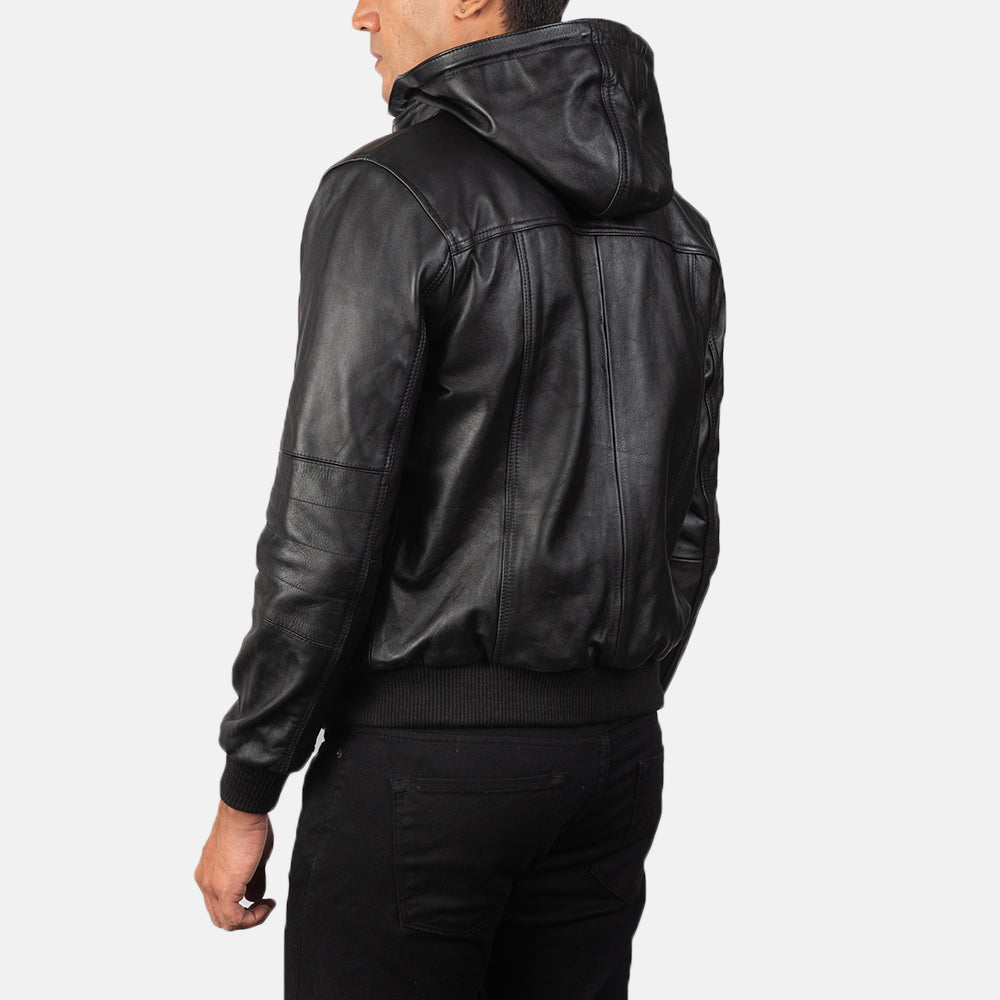Bouncer Biz Leather Bomber Jacket