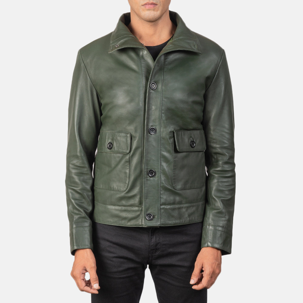 Columbus  Leather Bomber Jacket