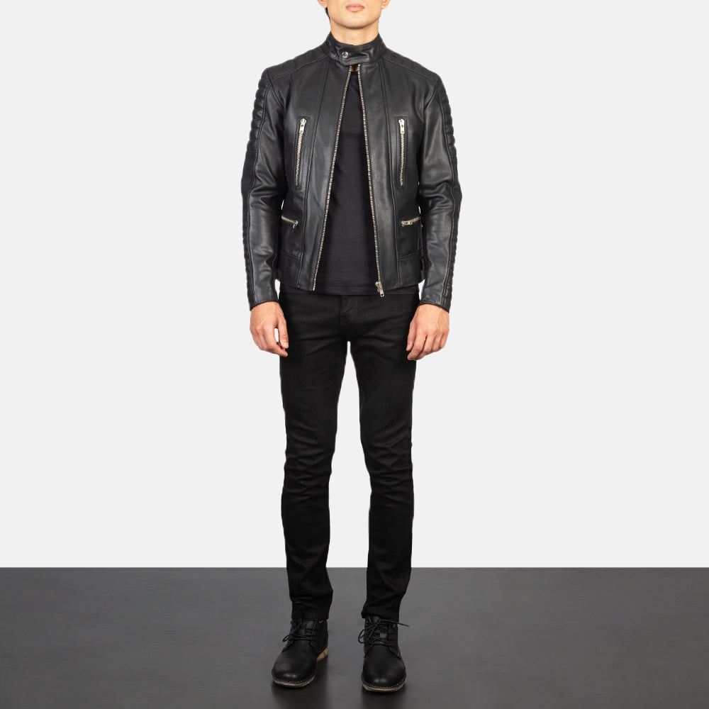 Damian Leather Biker Jacket - 2