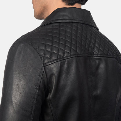 Danny Quilted  Leather Biker Jacket
