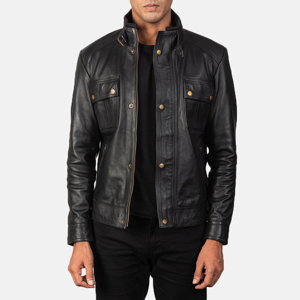 Darren Leather Biker Jacket