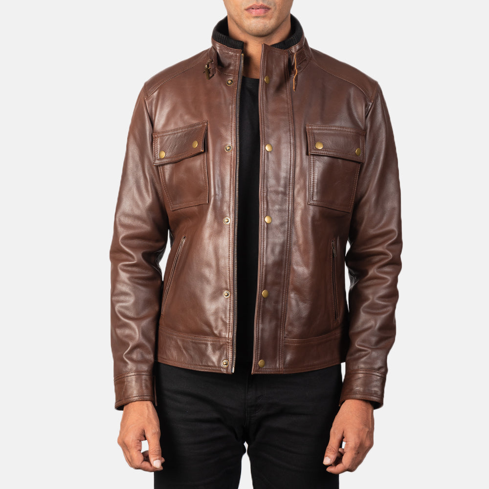 Darren Leather Biker Jacket
