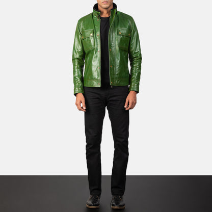 Darren Leather Biker Jacket