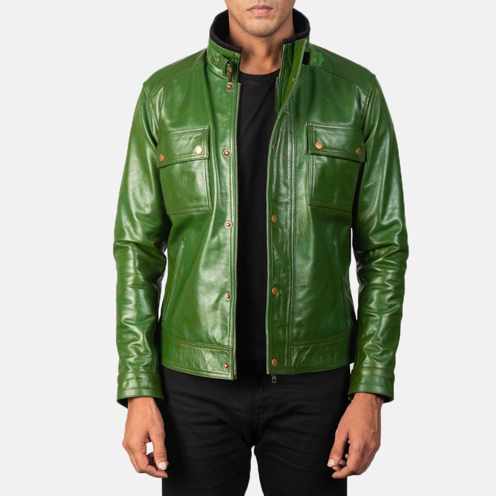 Darren Leather Biker Jacket