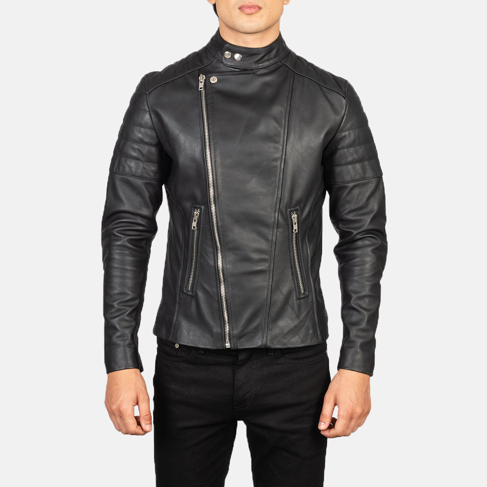 Faisor Leather Biker Jacket