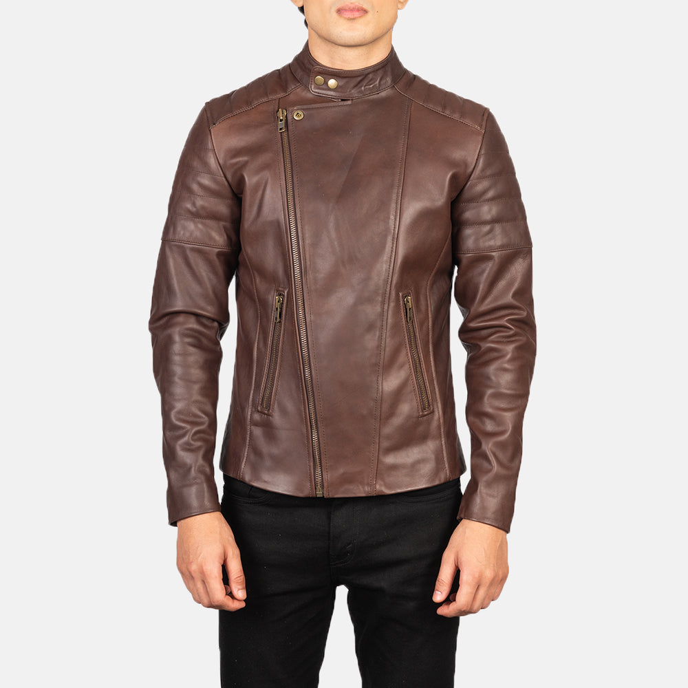 Faisor Leather Biker Jacket