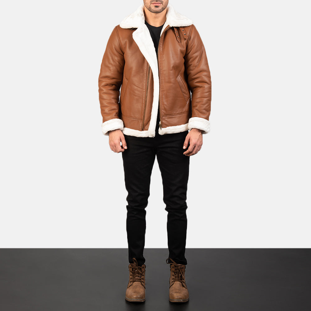 Francis B-3  Leather Bomber Jacket