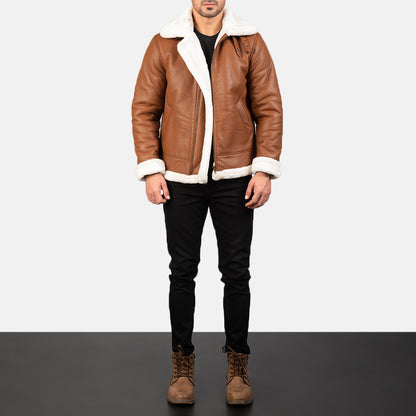 Francis B-3  Leather Bomber Jacket