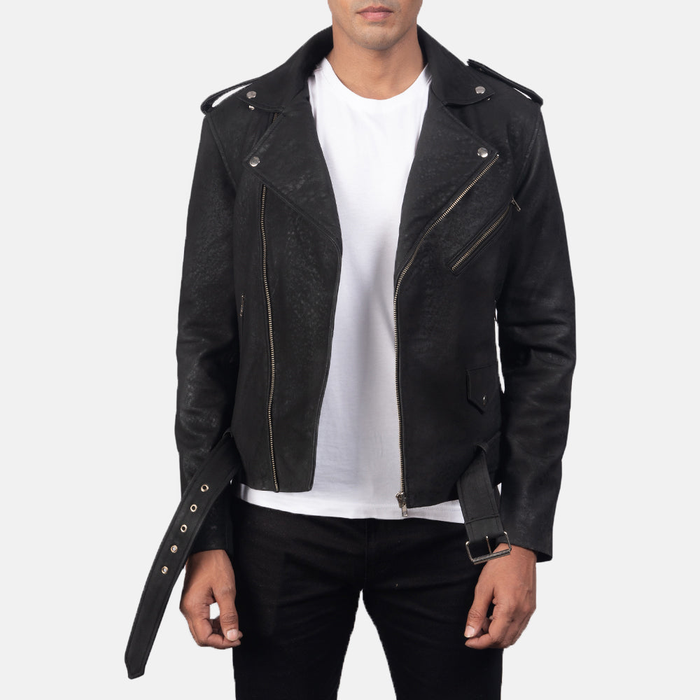 Furton  Leather Biker Jacket