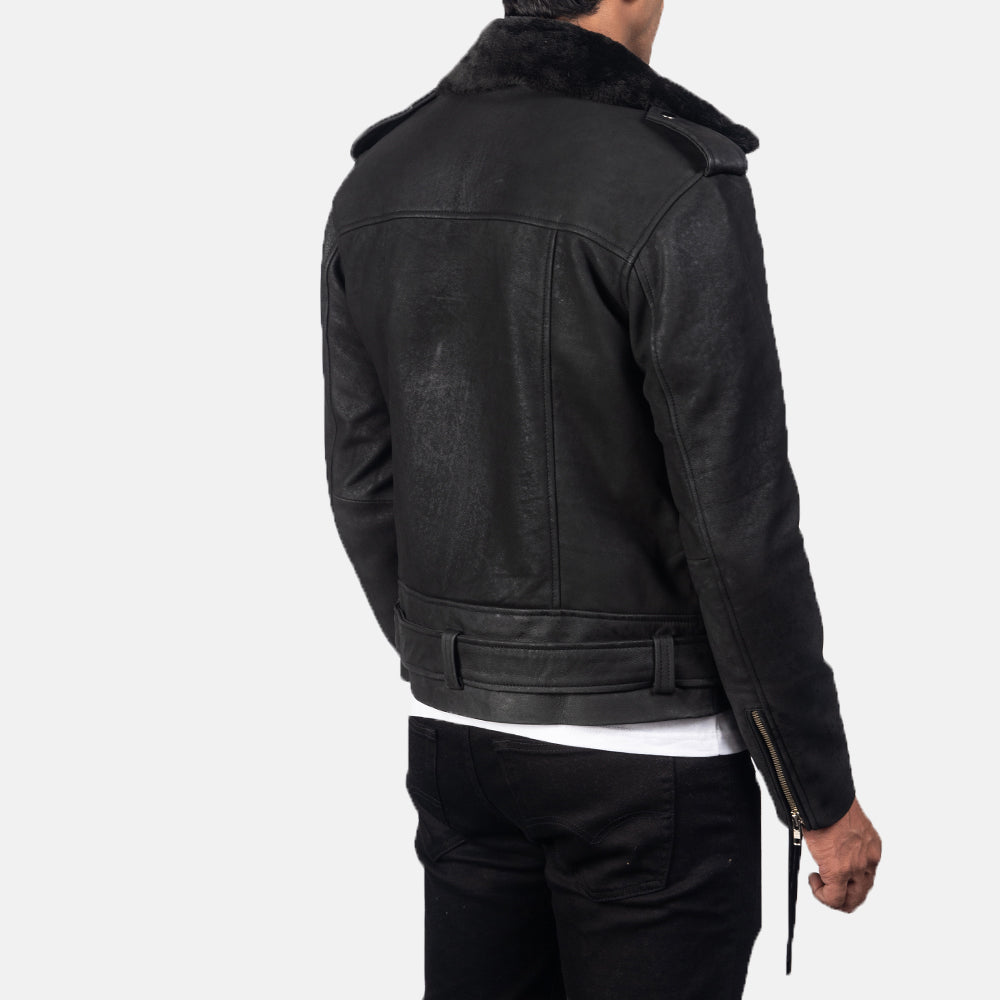 Furton  Leather Biker Jacket