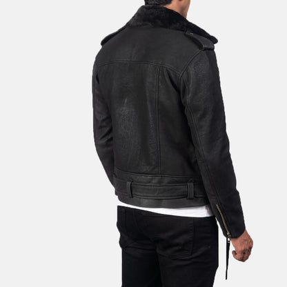 Furton  Leather Biker Jacket