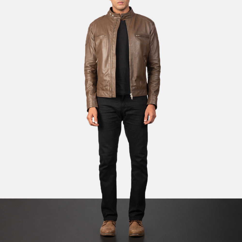 Gatsby  Leather Biker Jacket