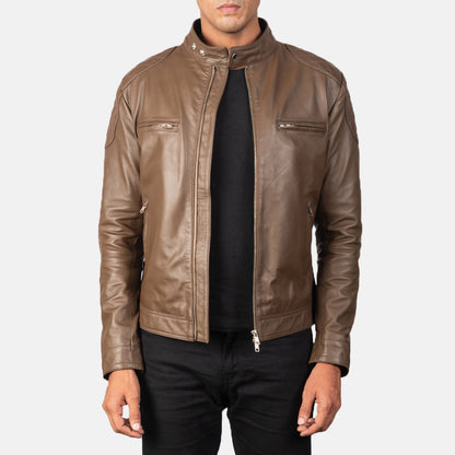 Gatsby  Leather Biker Jacket