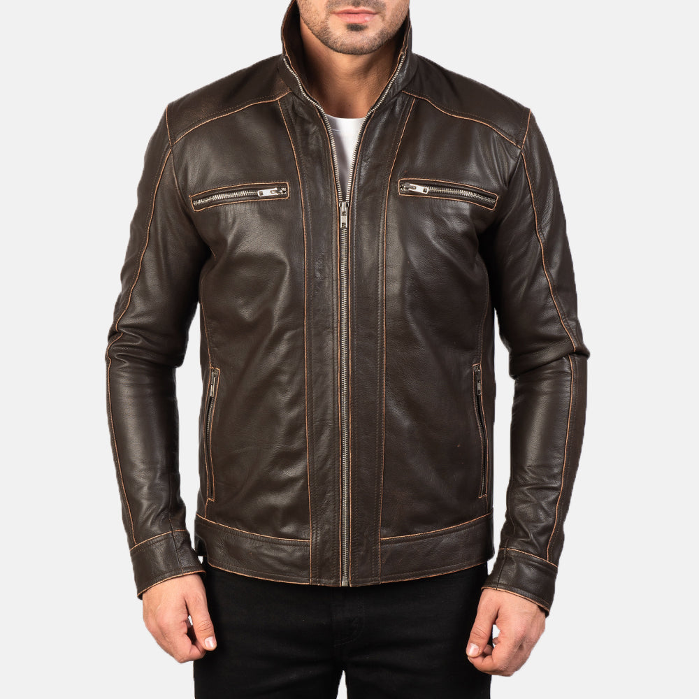 Hudson Leather Biker Jacket