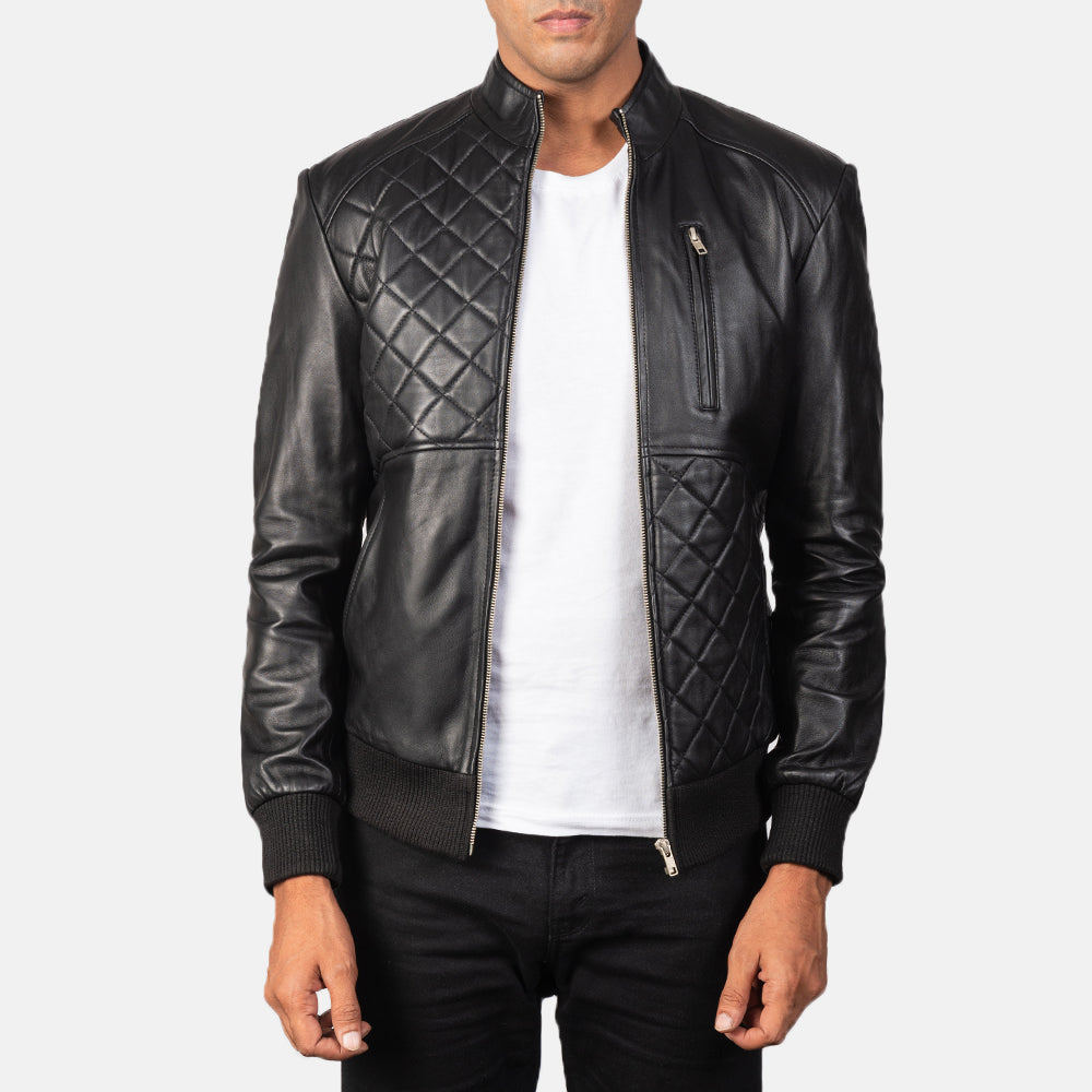 Moda Leather Bomber Jacket