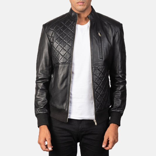 Moda Leather Bomber Jacket