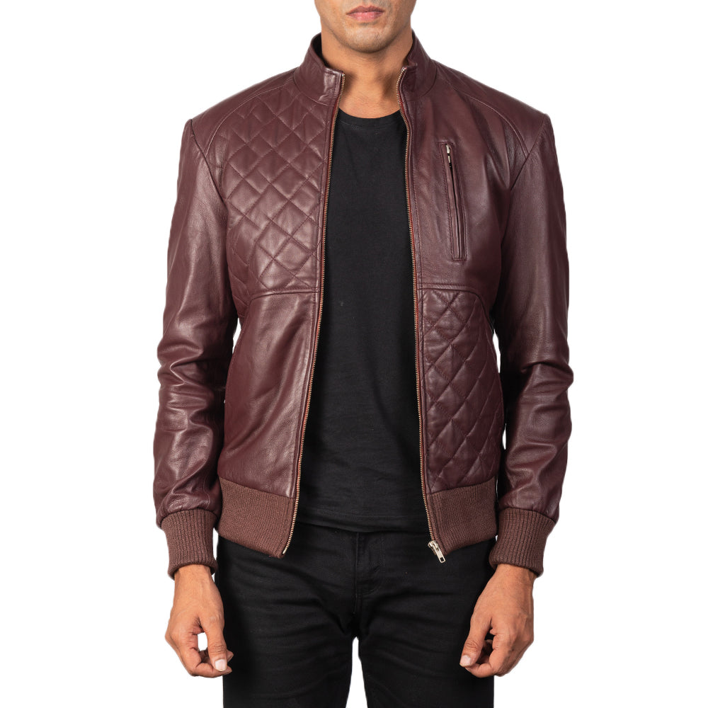 Moda Leather Bomber Jacket