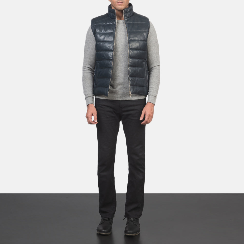 Reeves Leather Puffer Vest