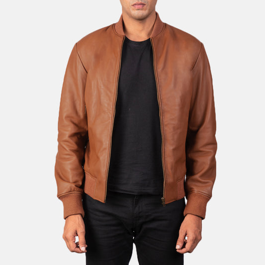 Shane Leather Bomber Jacket