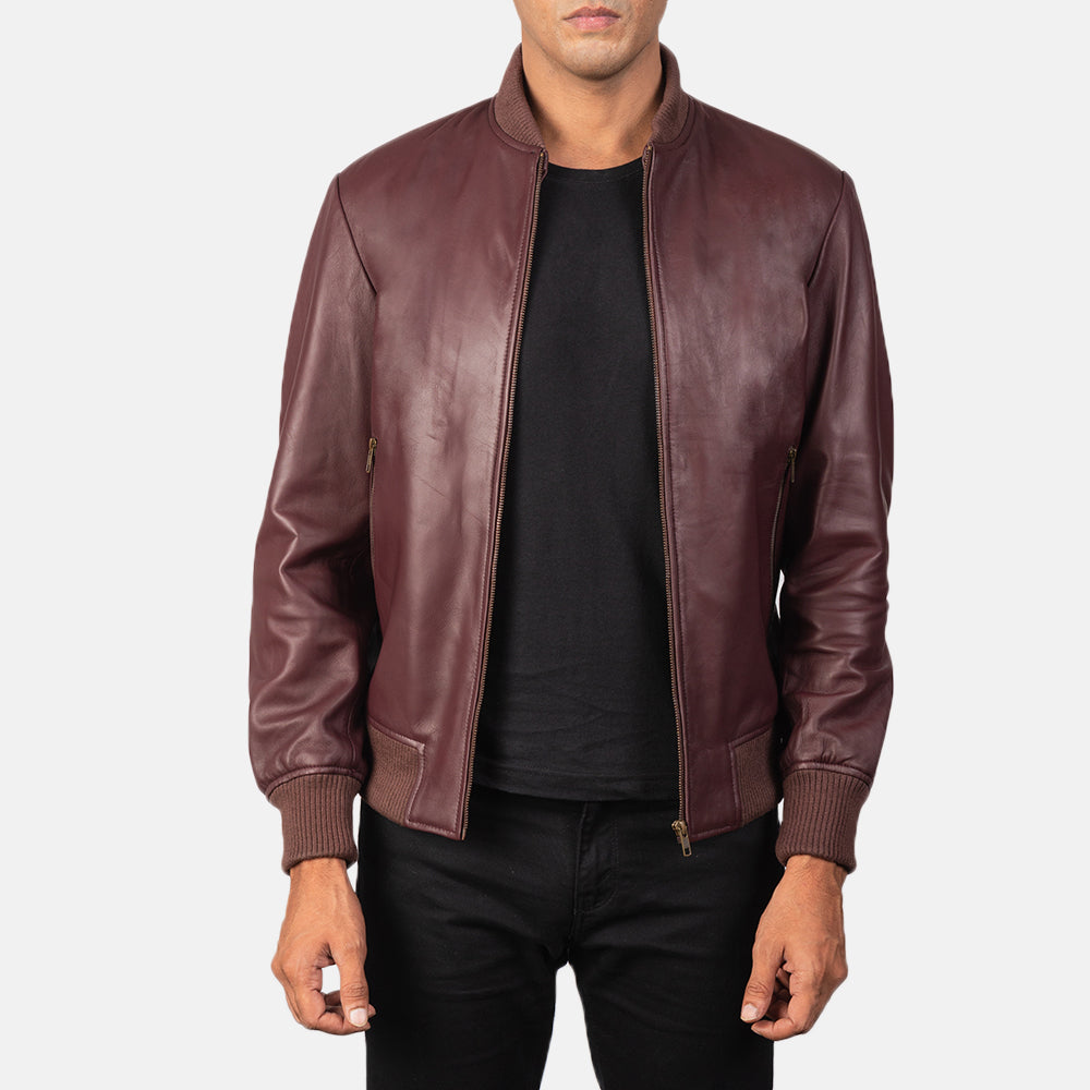 Shane Leather Bomber Jacket