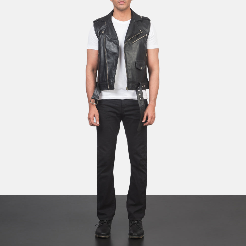 Sullivan Leather Biker Vest