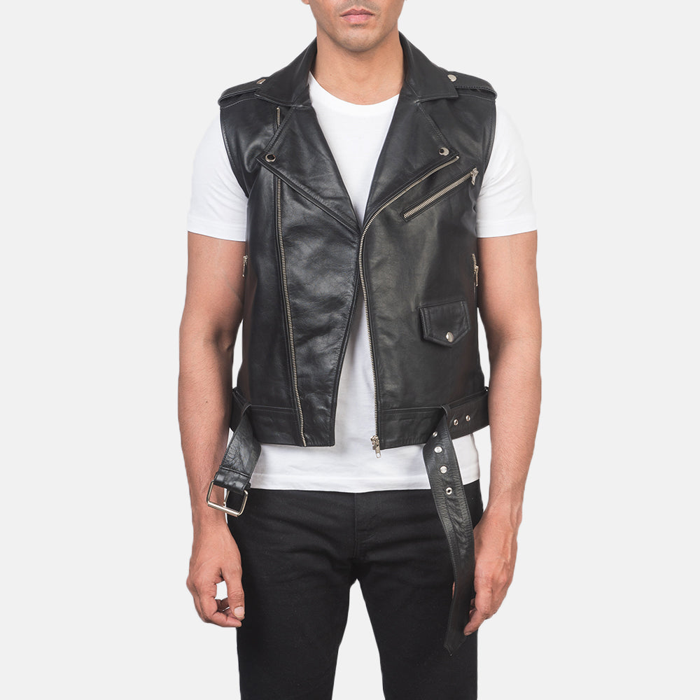 Sullivan Leather Biker Vest