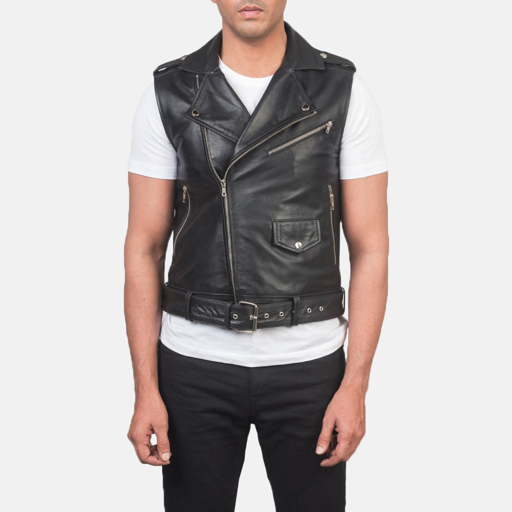 Sullivan Leather Biker Vest