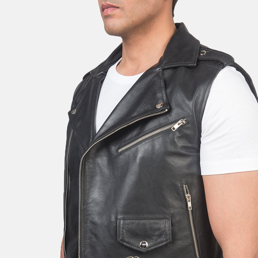 Sullivan Leather Biker Vest