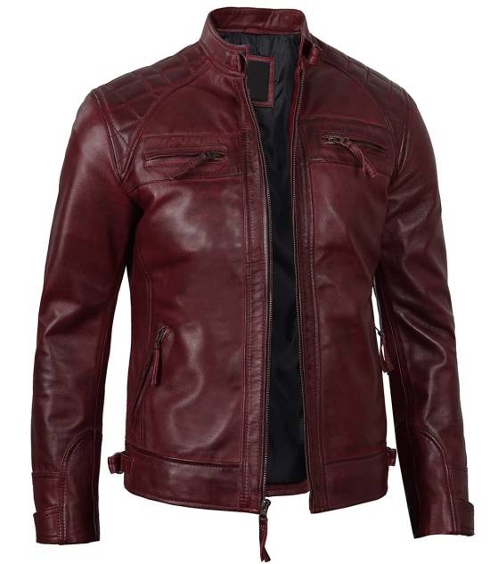 Bomter Biker Leather Jacket