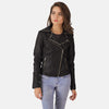 Sally Mae Studded  Leather Biker Jacket