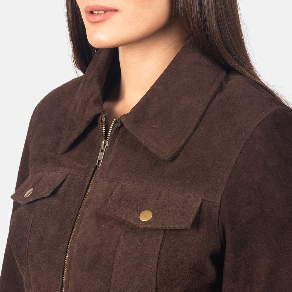 Suzy Suede Trucker Jacket