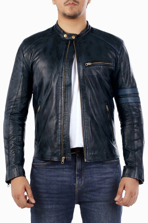 Cripple Leather Biker Jacket