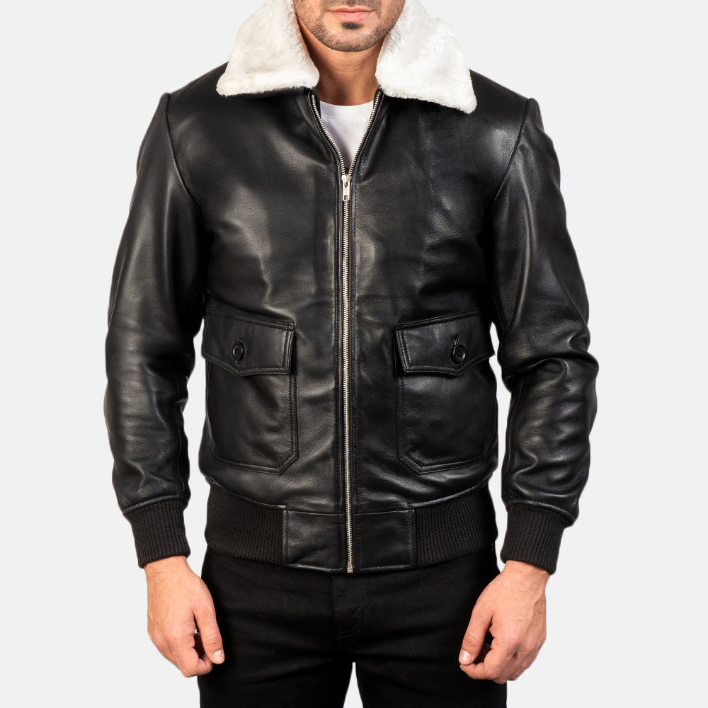 Airin G-1 Leather Bomber Jacket