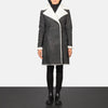 Amie  Double Breasted Shearling Coat