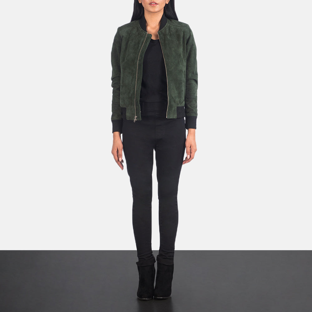 Bliss Leather Bomber Jacket