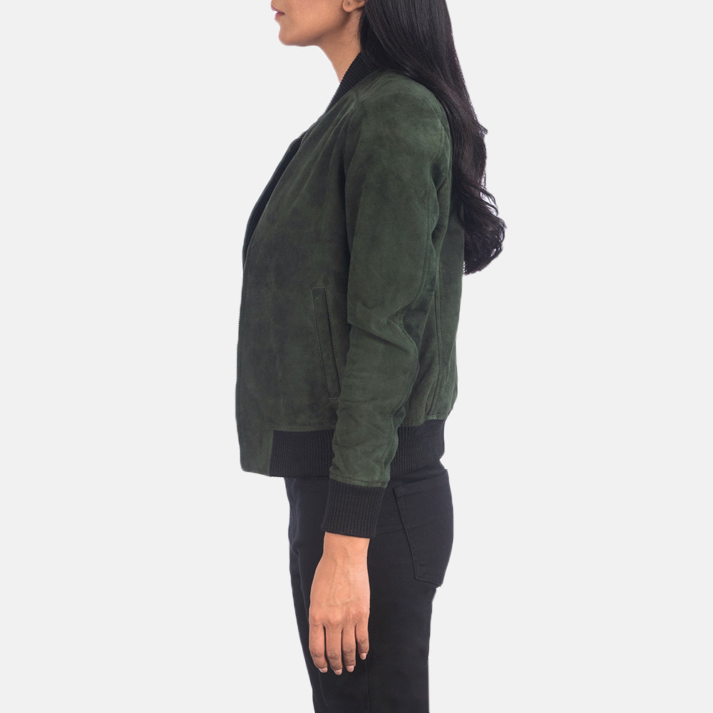 Bliss Leather Bomber Jacket