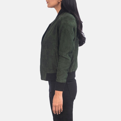 Bliss Leather Bomber Jacket