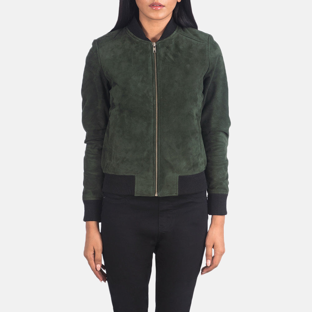 Bliss Leather Bomber Jacket