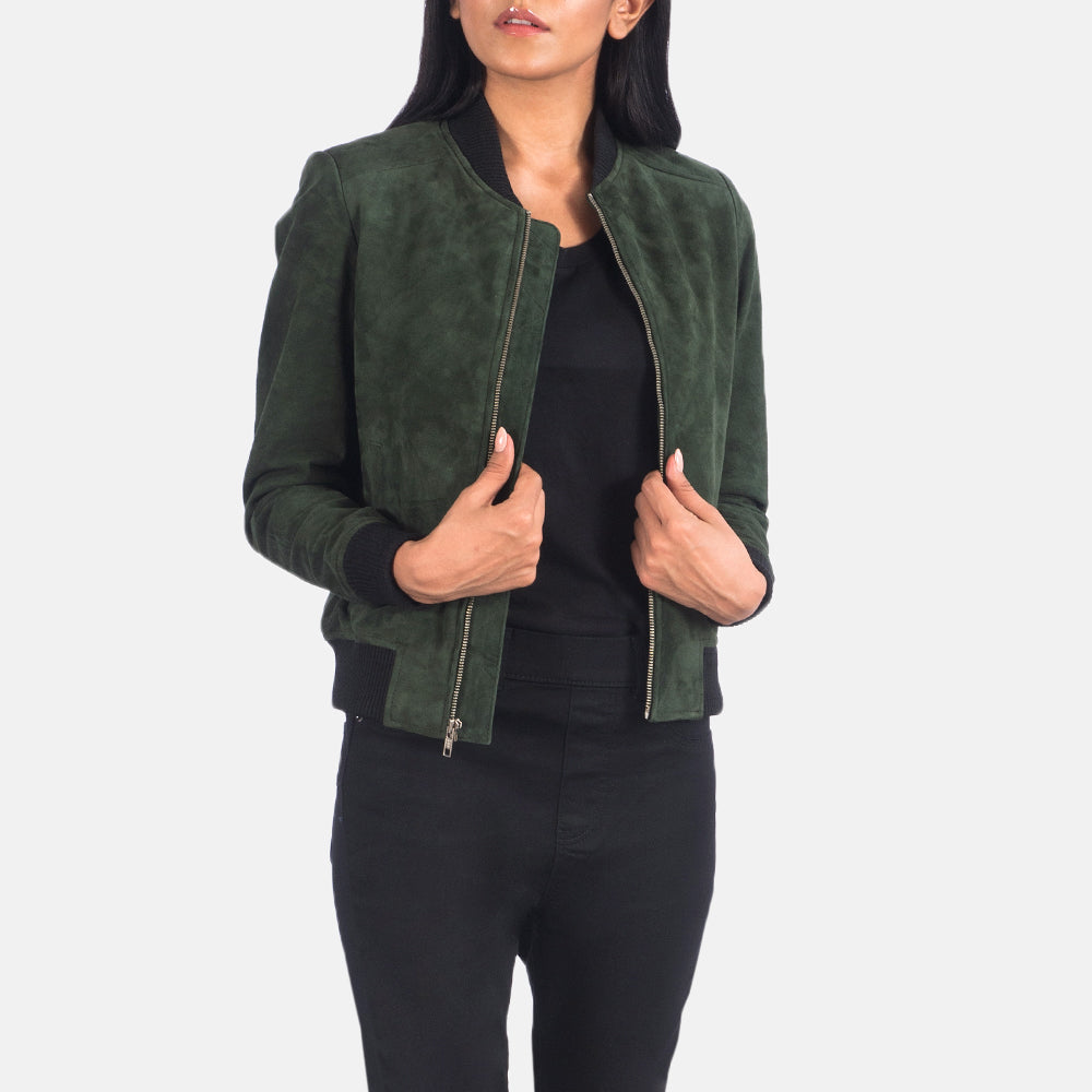 Bliss Leather Bomber Jacket
