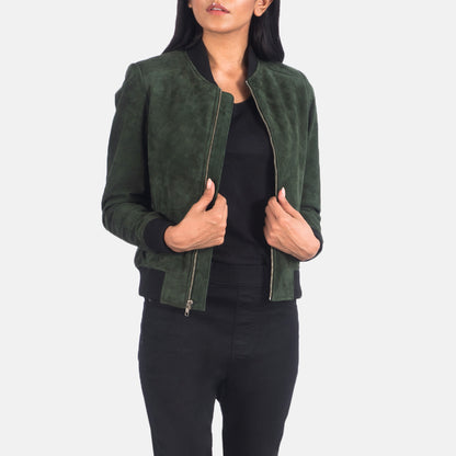 Bliss Leather Bomber Jacket