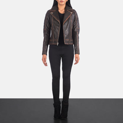 Carolyn Quilted Biker Jacket